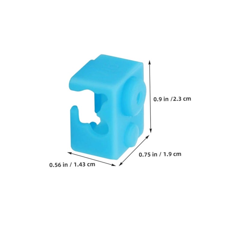 Cabilock 6pcs Silicone Socks for 3D Printer Heater Block Maintenance Insulating Sleeves - Image 2